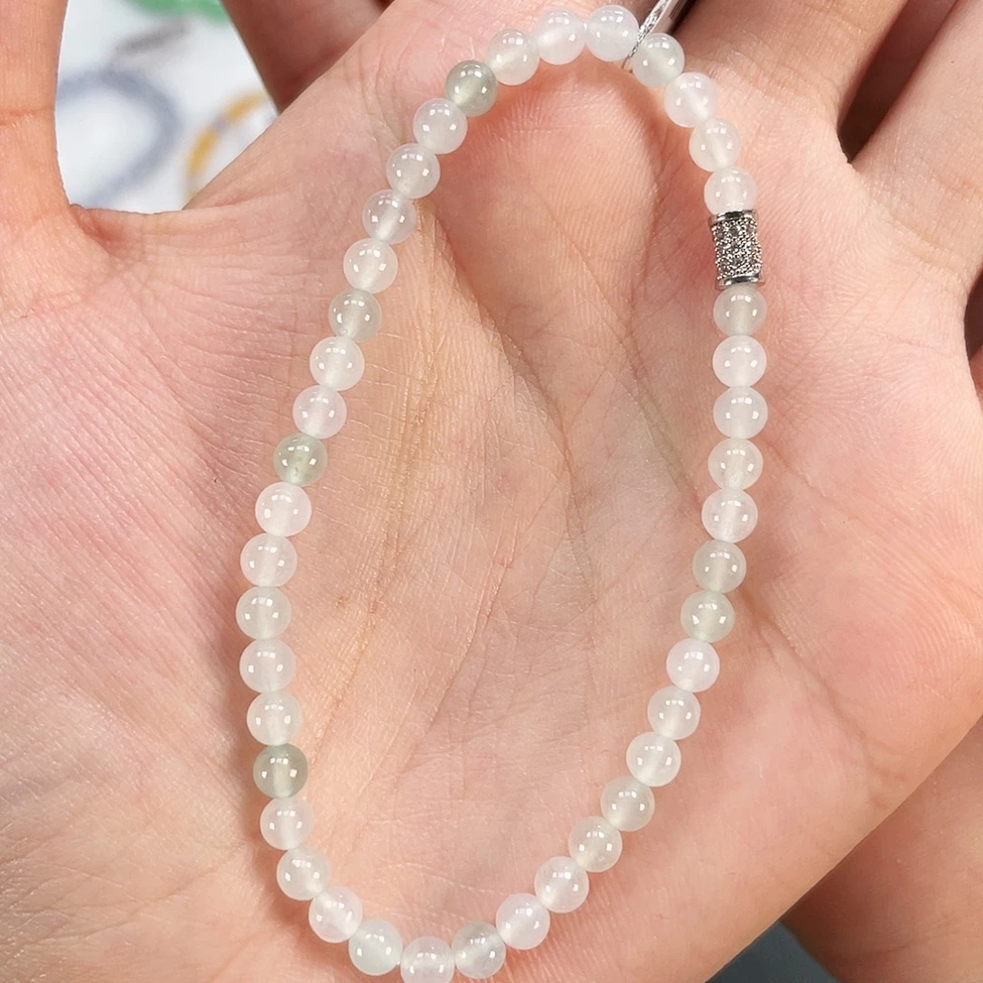 翡翠未镶嵌手串卡4.4