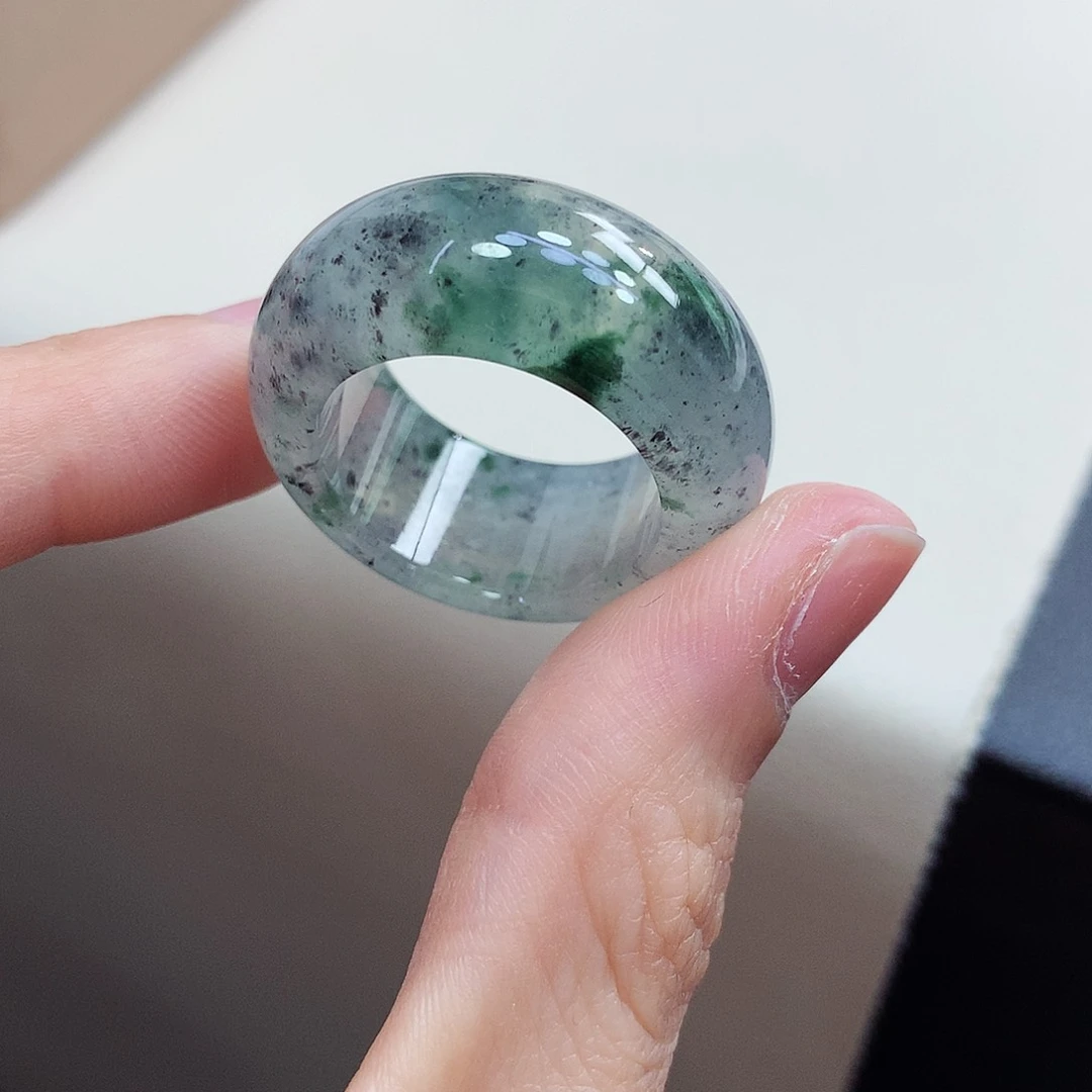 翡翠戒指未镶嵌22-23号