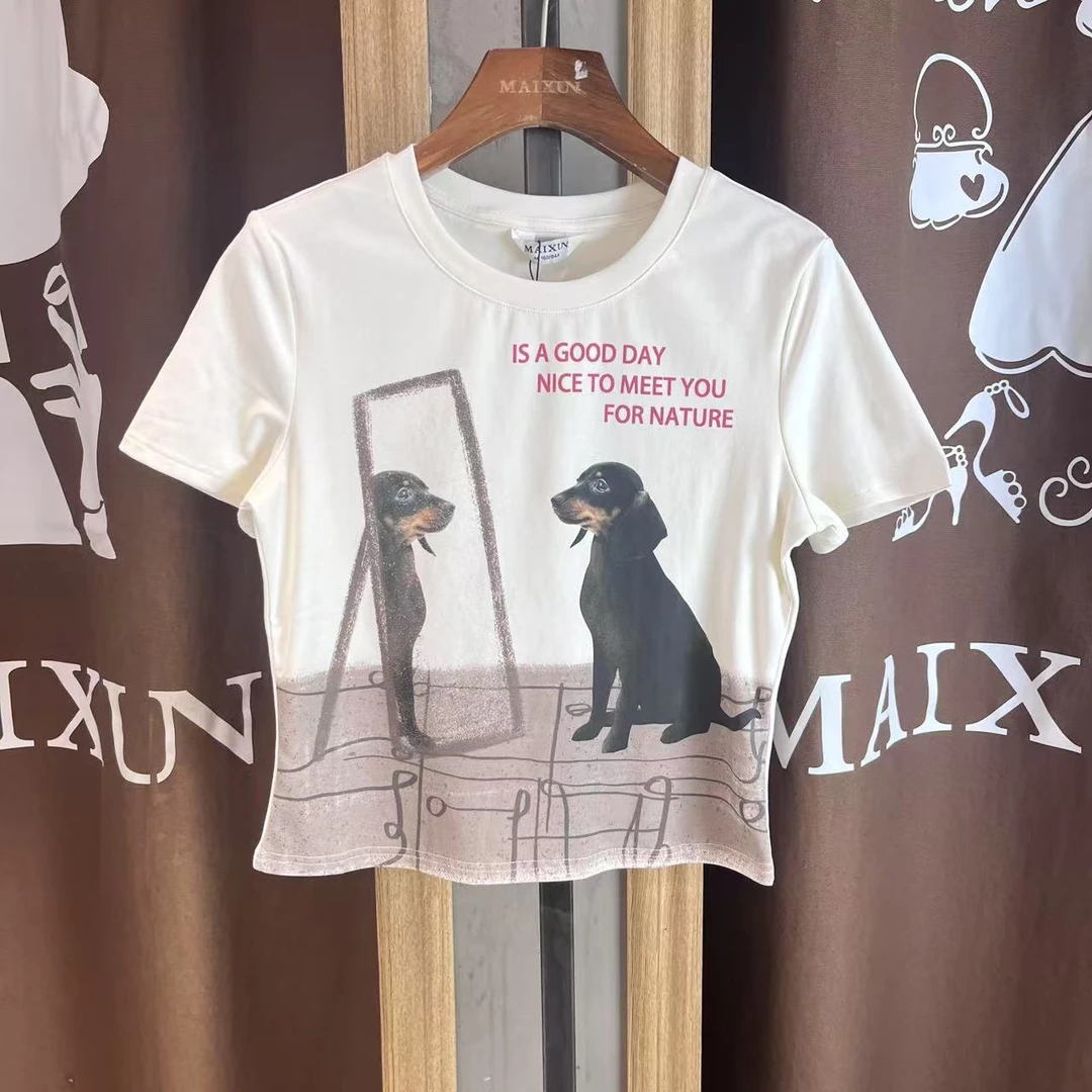 麦寻女装夏季新款短袖T恤TXSFS10B