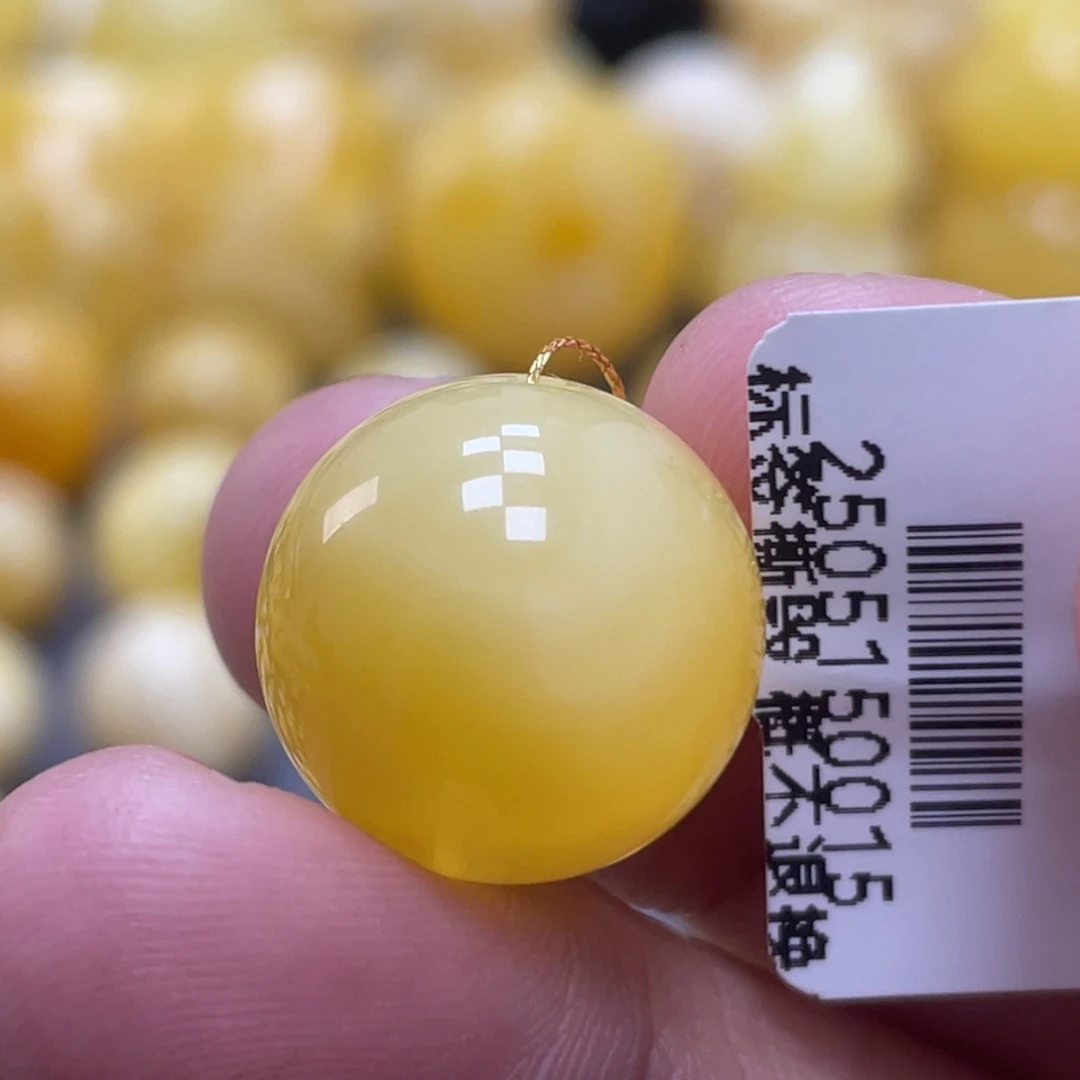 蜜蜡未镶嵌裸石16.3mm