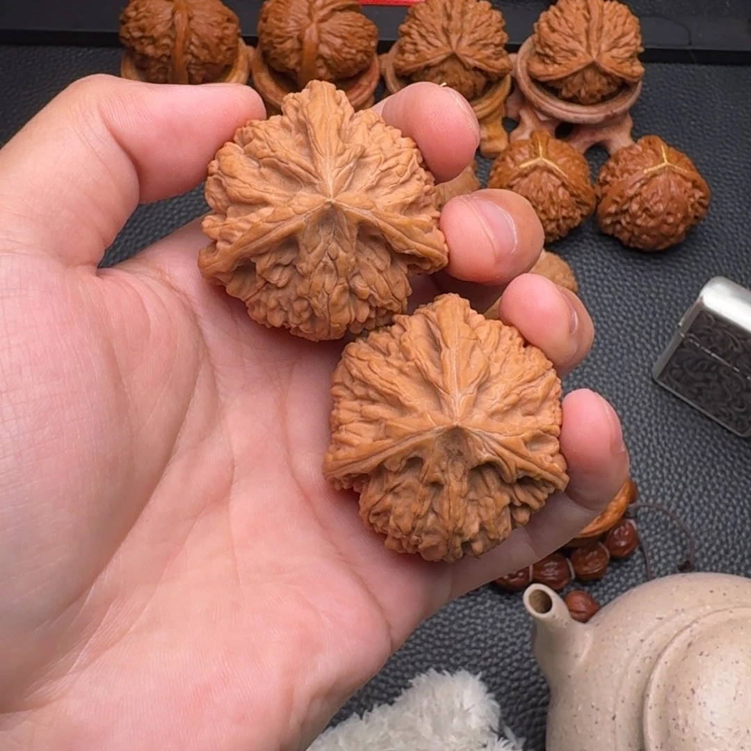 桃核把件玉龙粗筋入门练手对全品无修