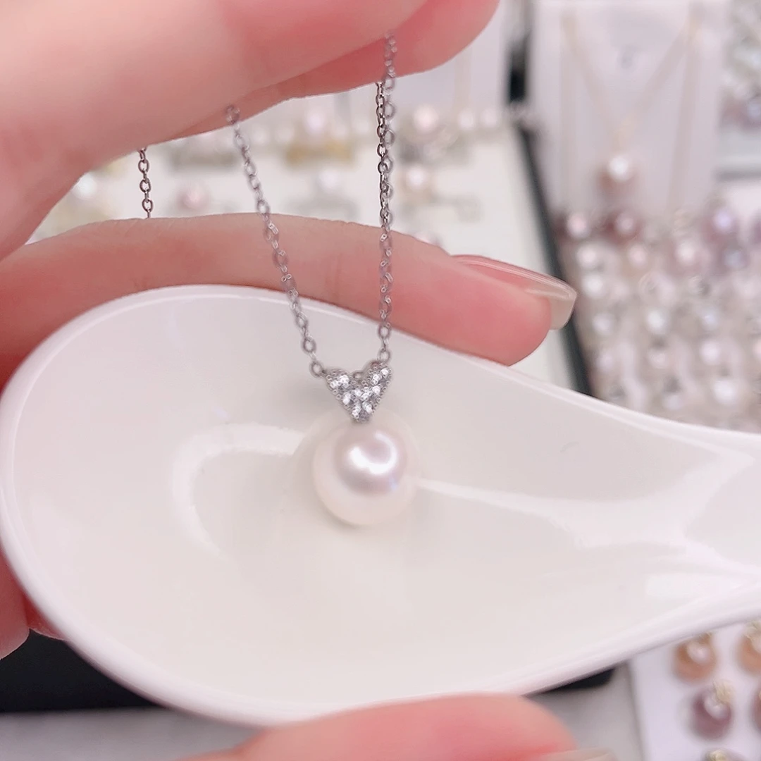 未镶嵌淡水珍珠吊坠(赠链)