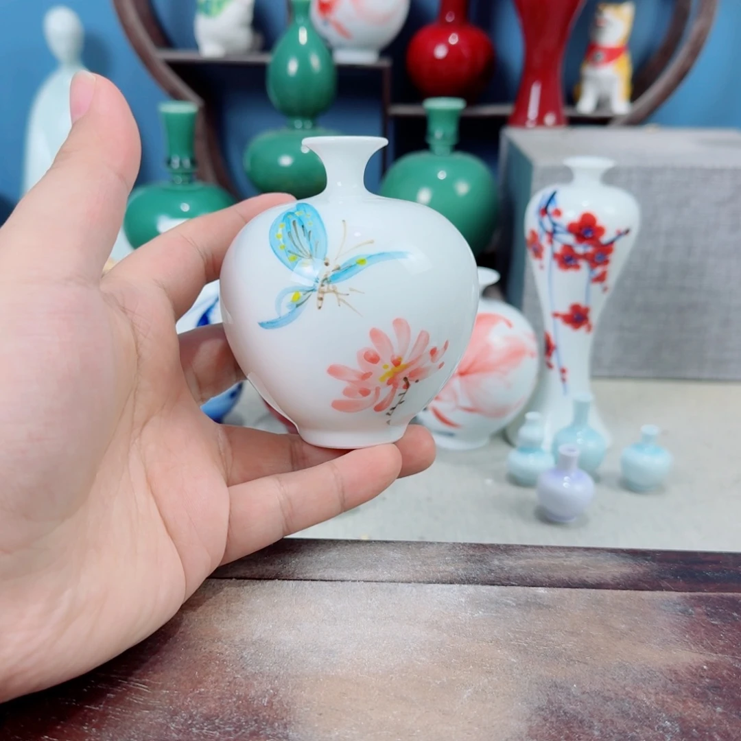 陶瓷手工小花器摆件