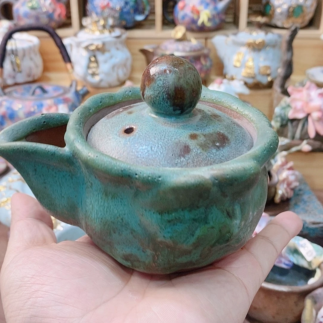 粗陶志野柴烧茶器