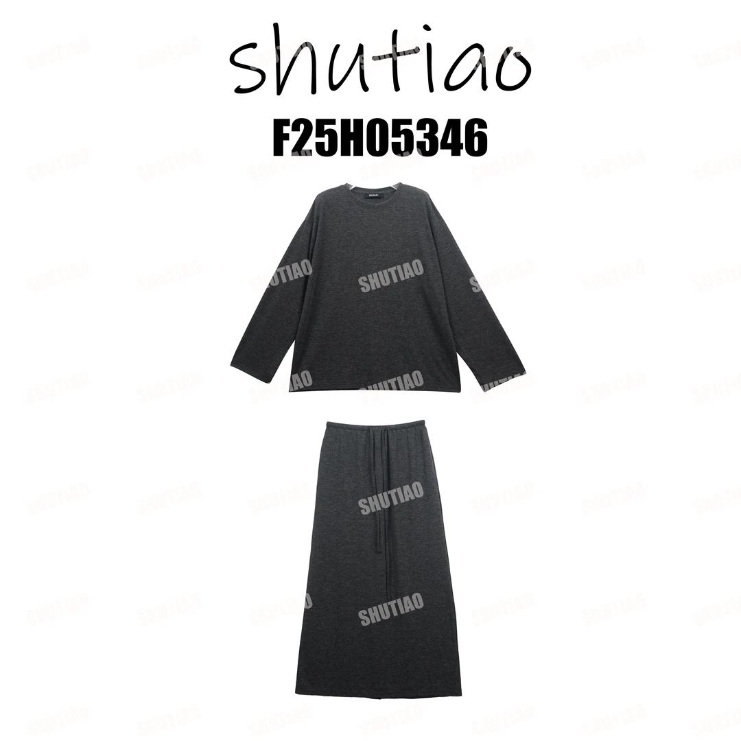 【SHUTIAO】2025秋冬：新款小众设计款套装F25H05346