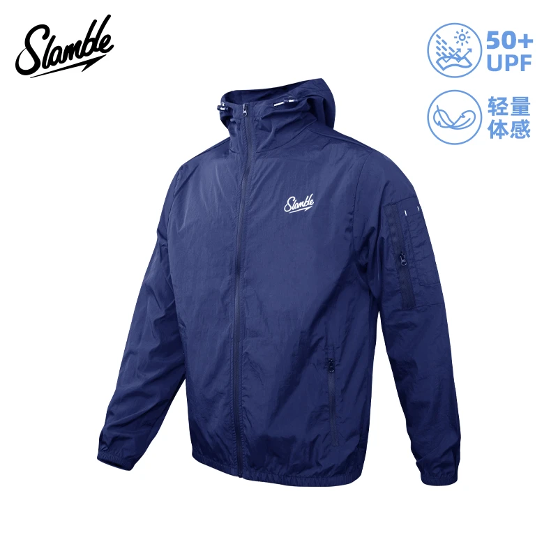 SLAMBLE跑步风衣25款运动外套男女款户外宽松多功能秋季防风外套