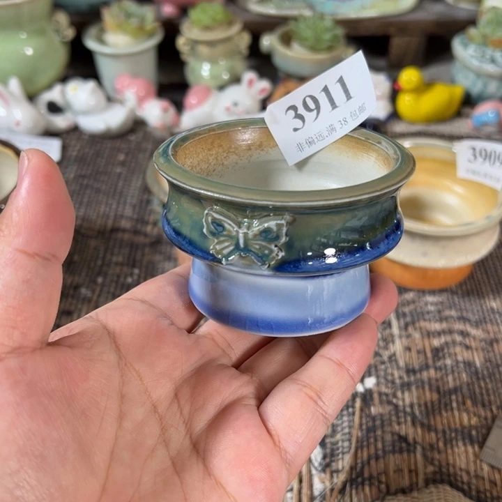 口6 手工花盆满30包邮