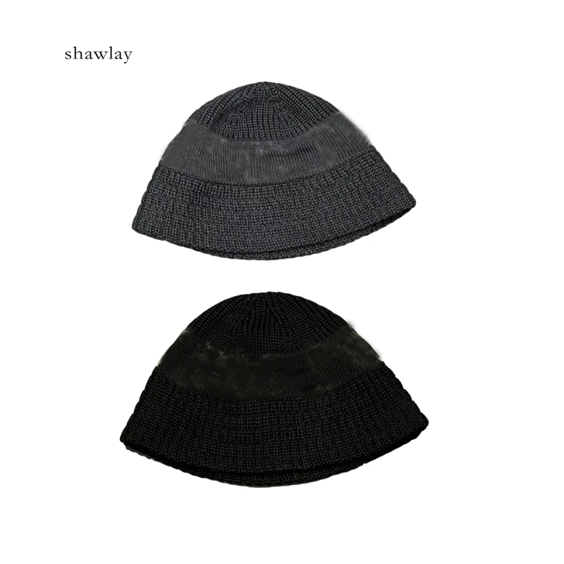 秋冬遮阳渔夫帽女字母潮流针织帽HA2101