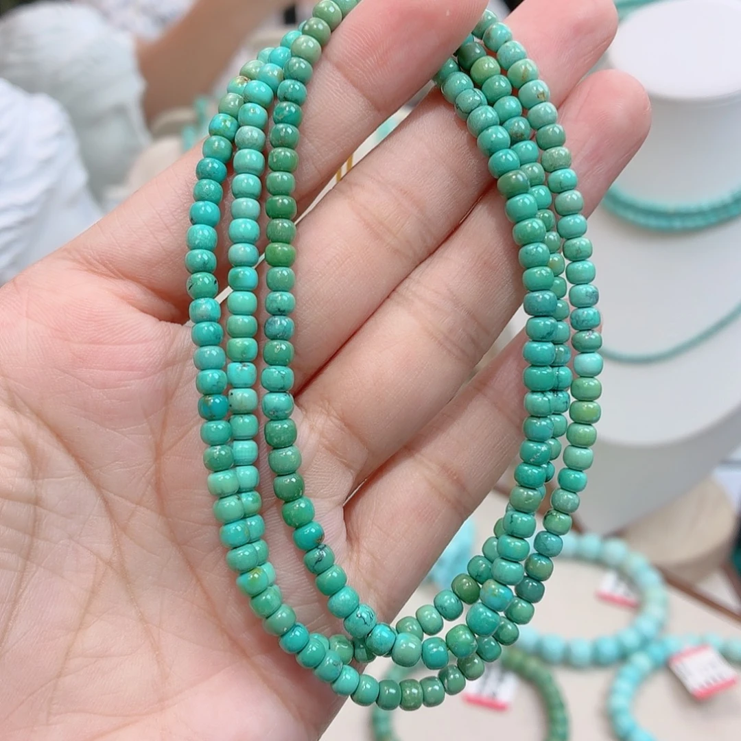 绿松石未镶嵌玉华108卡4