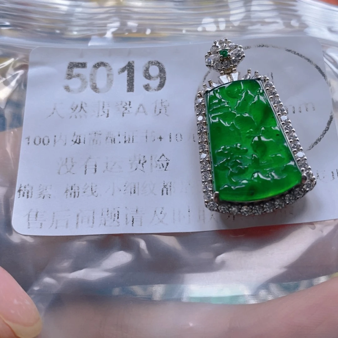 翡翠未镶嵌吊坠(不含链)