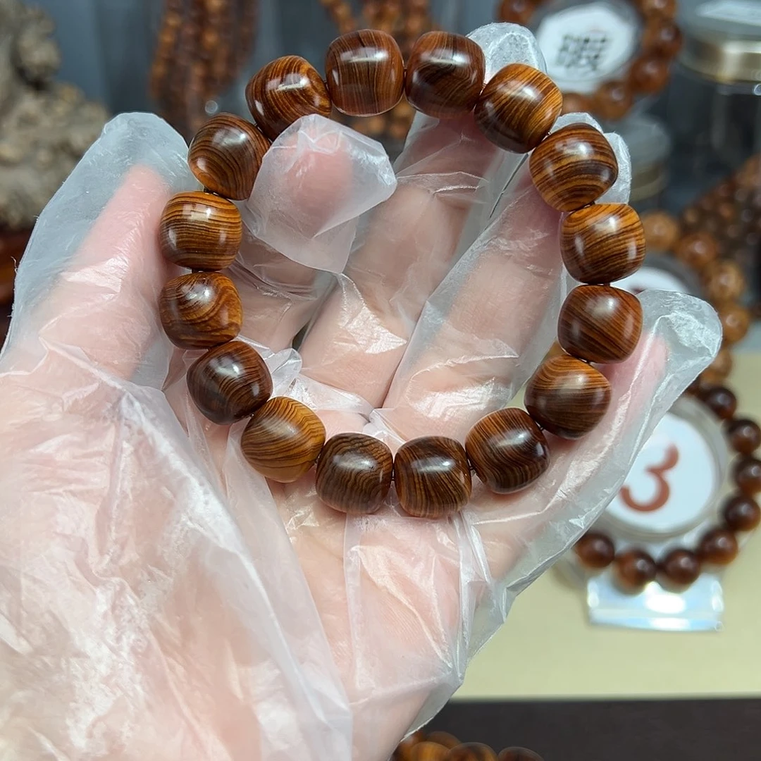 中***叔柏木（崖柏）13×14黑金干黑油乱纹