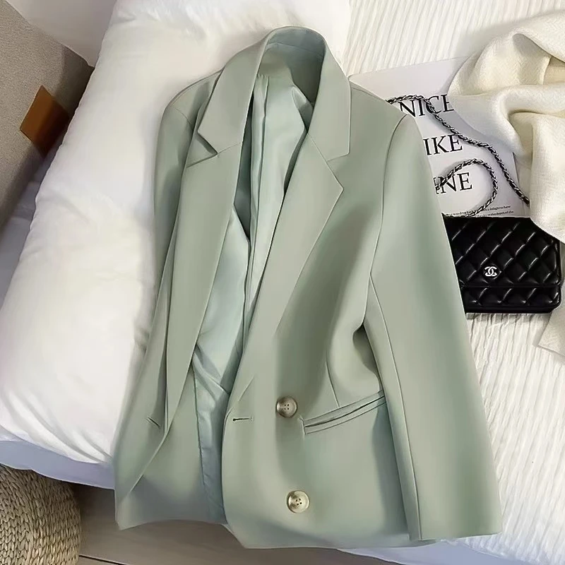 气质西装外套女2025年春装新款韩版高级感休闲小个子春秋黑色西服