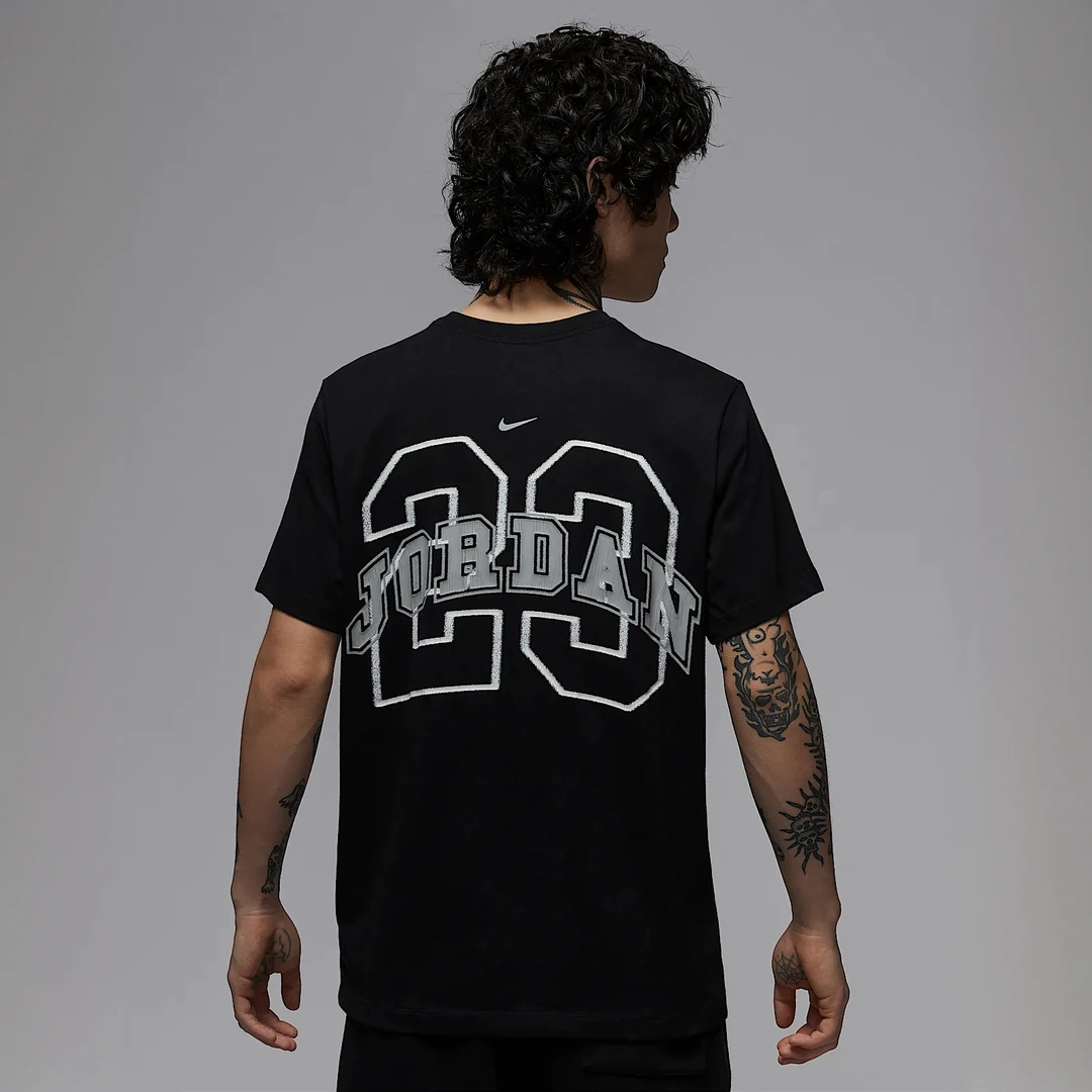 NIKE/男女同款JORDAN休闲圆领透气百搭T恤短袖IB8915-010