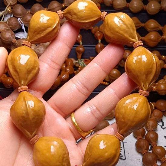 见***面橄榄核手串/手链橄榄核手串铁核蒜头2.2