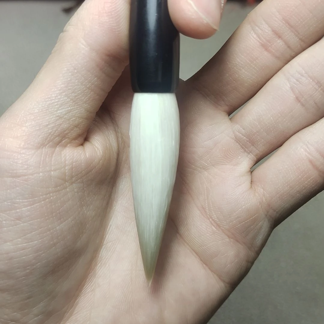 出锋5.5*1.0cm 古法纯羊毫猪鬃垫根1支