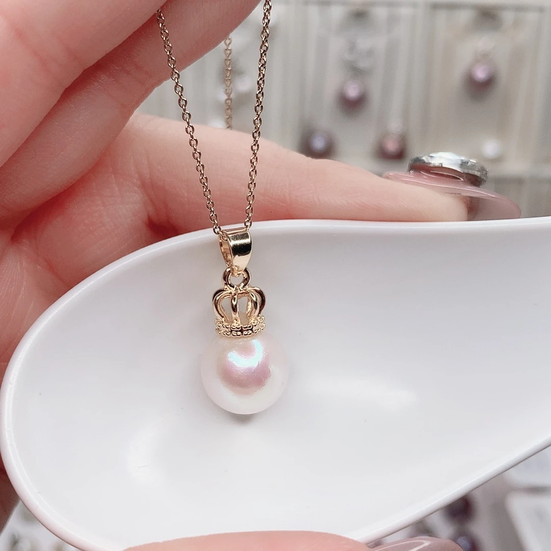 合金淡水珍珠吊坠(赠链)