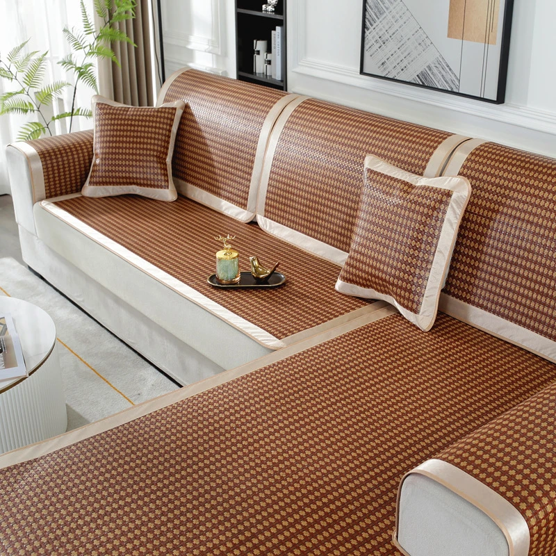 沙发凉席坐垫夏季防滑复座垫四季通用布艺真皮沙发垫子