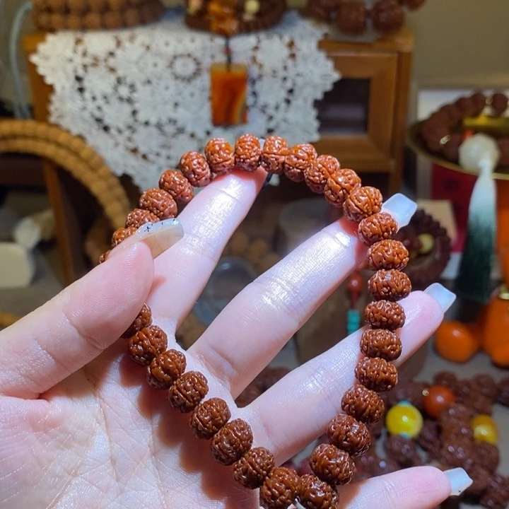 ꧁***꧂金刚菩提手串116玉华满肉毕业款一物