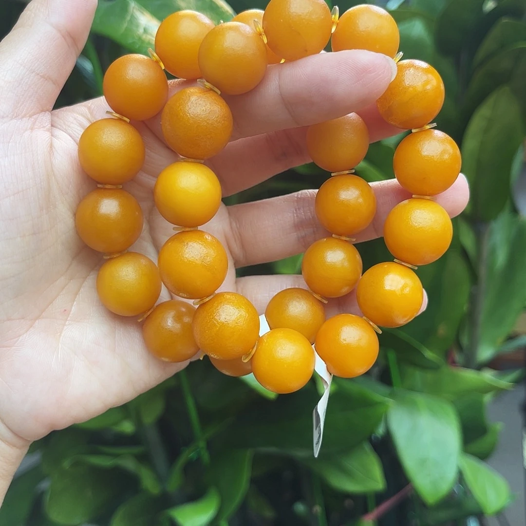 琥珀未镶嵌手链16 m多样性发其一