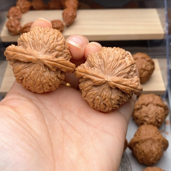 一***一核桃把件白狮子核桃