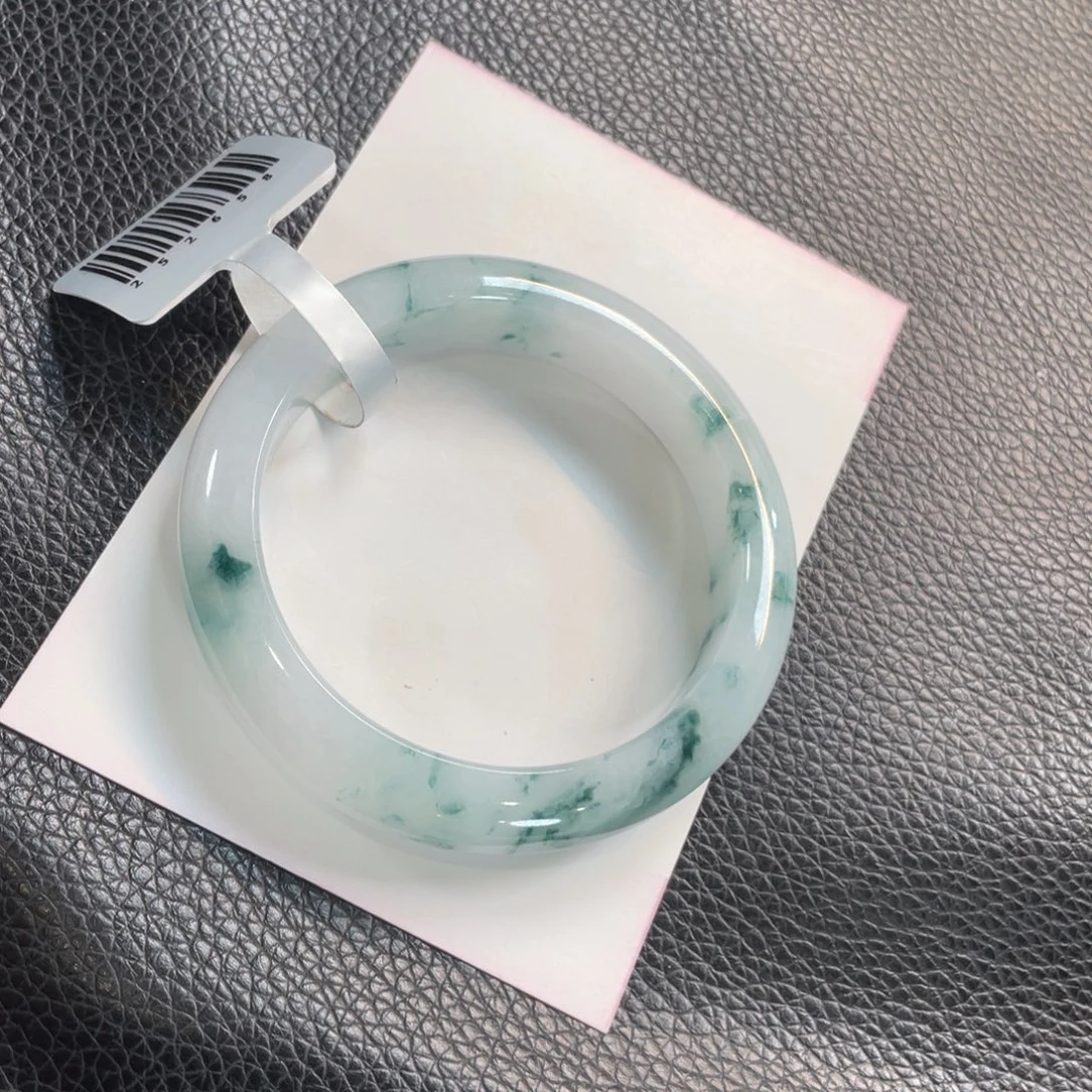 翡翠未镶嵌手镯153号 53正圈 棉