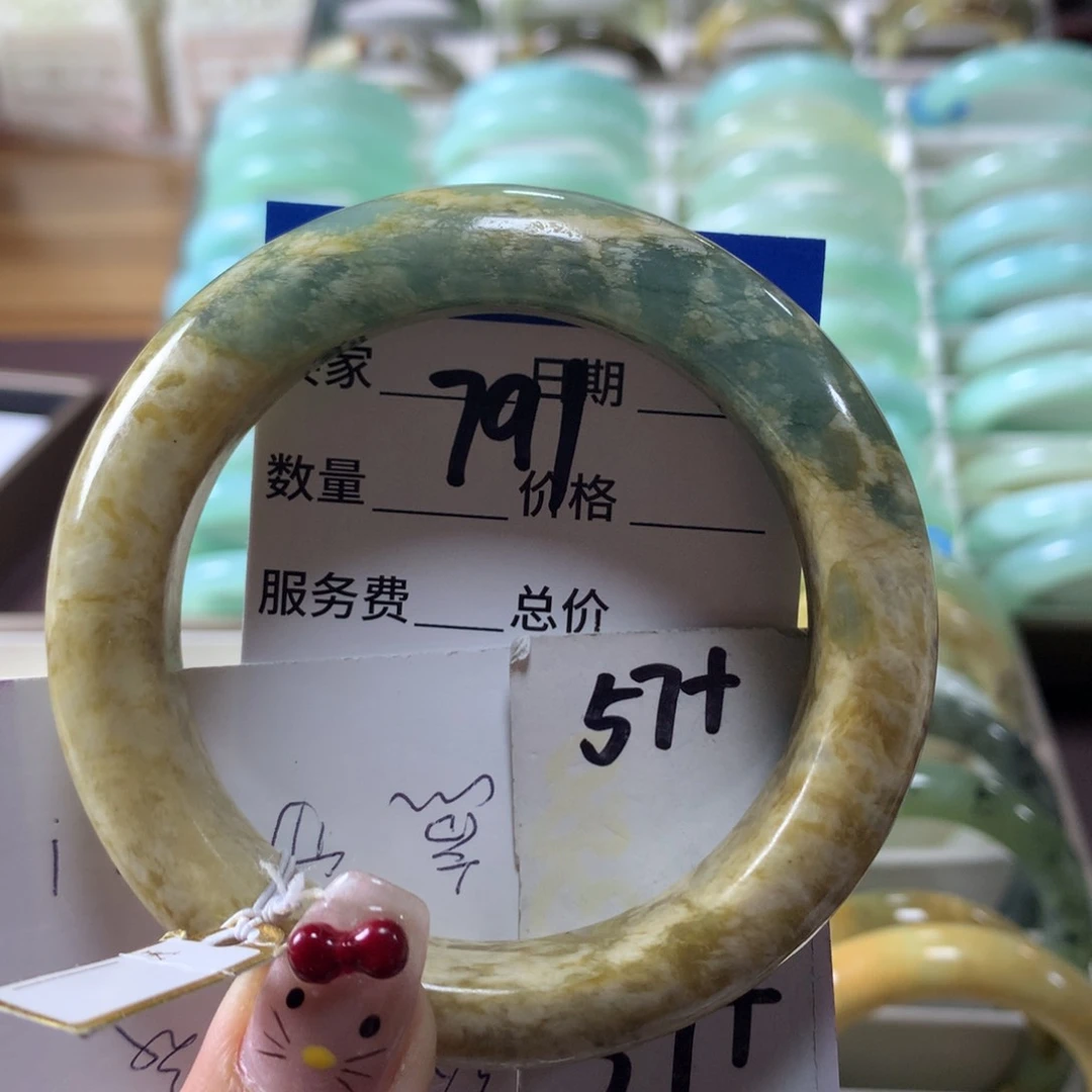 蛇纹石玉手镯未镶嵌791