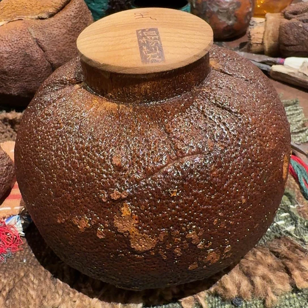 金斑柚子茶叶罐特大