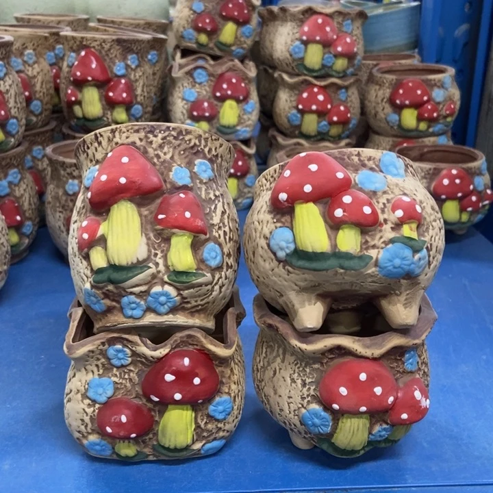 陶瓷花盆单场满9.9发四个