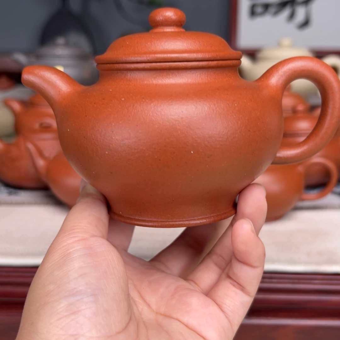 紫砂茶壶宝山红泥300