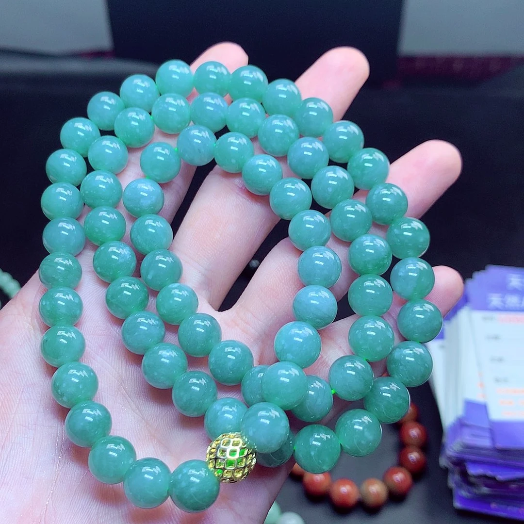 翡翠未镶嵌毛衣链