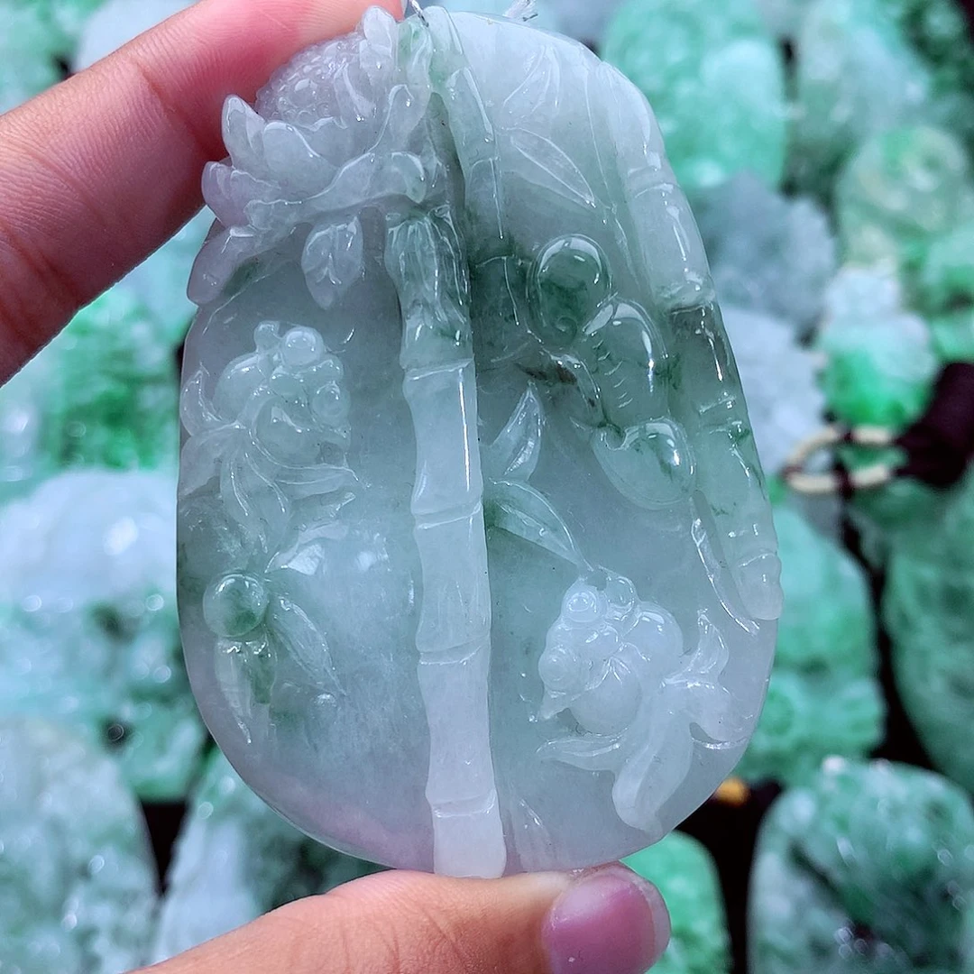 翡翠未镶嵌吊坠(不含链)