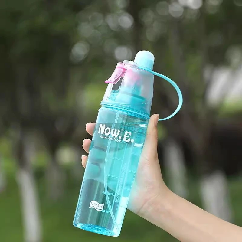 【芬芬拼手速】喷雾杯夏季户外健身水杯多功能便携水杯600ML