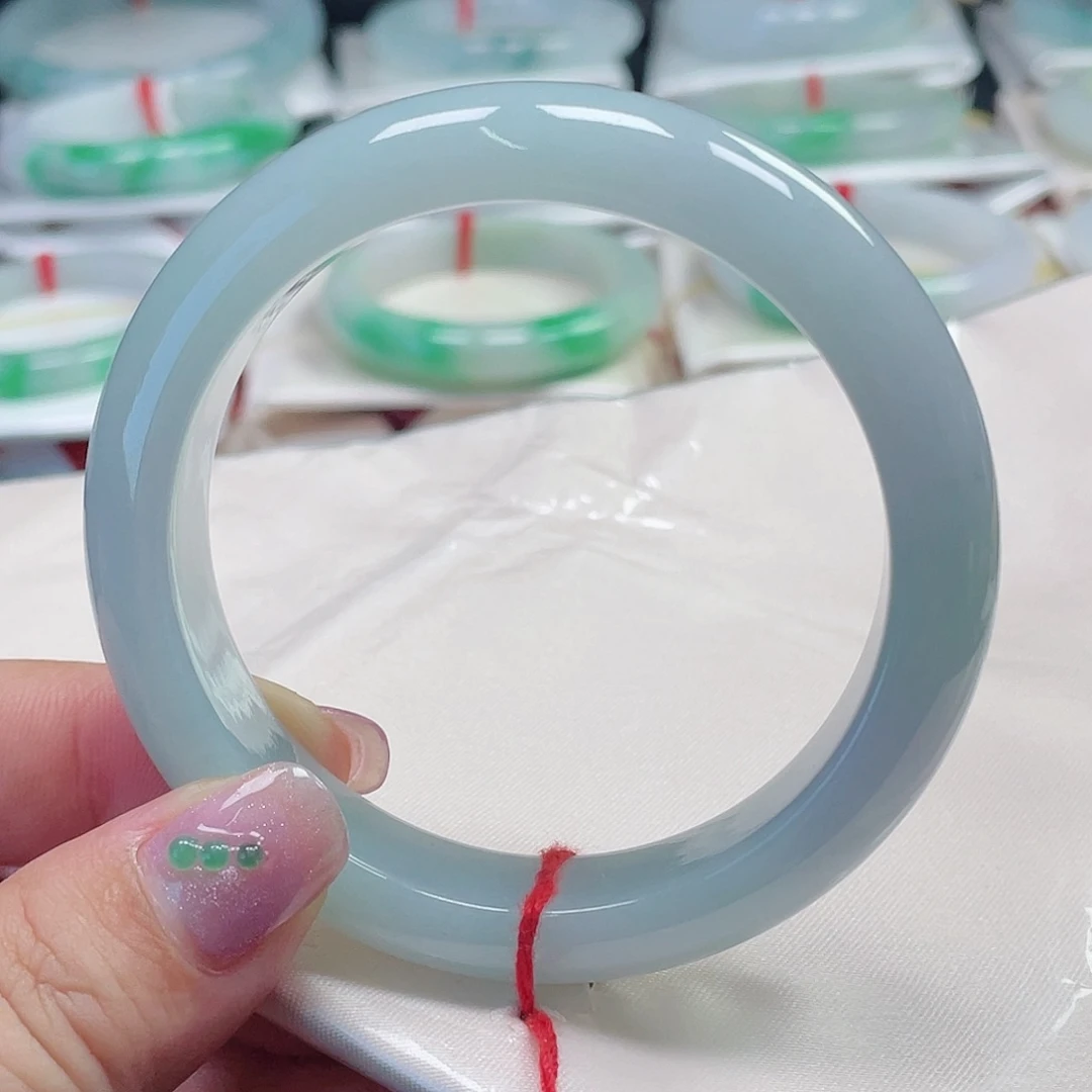 未镶嵌手镯翡翠缅甸翡翠手镯56圈