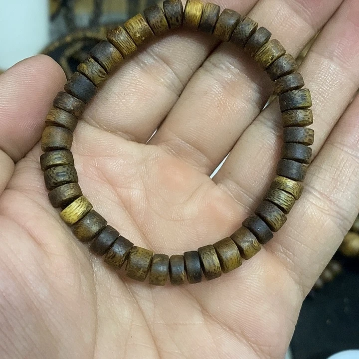 沉香手串?****片珠单圈6mm多样性发1