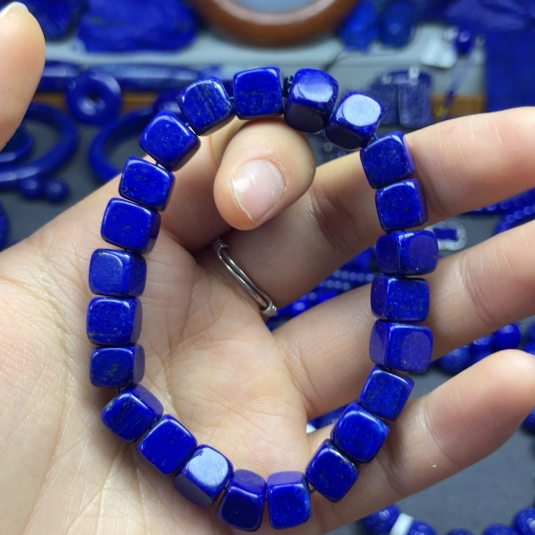 青金石未镶嵌小方糖