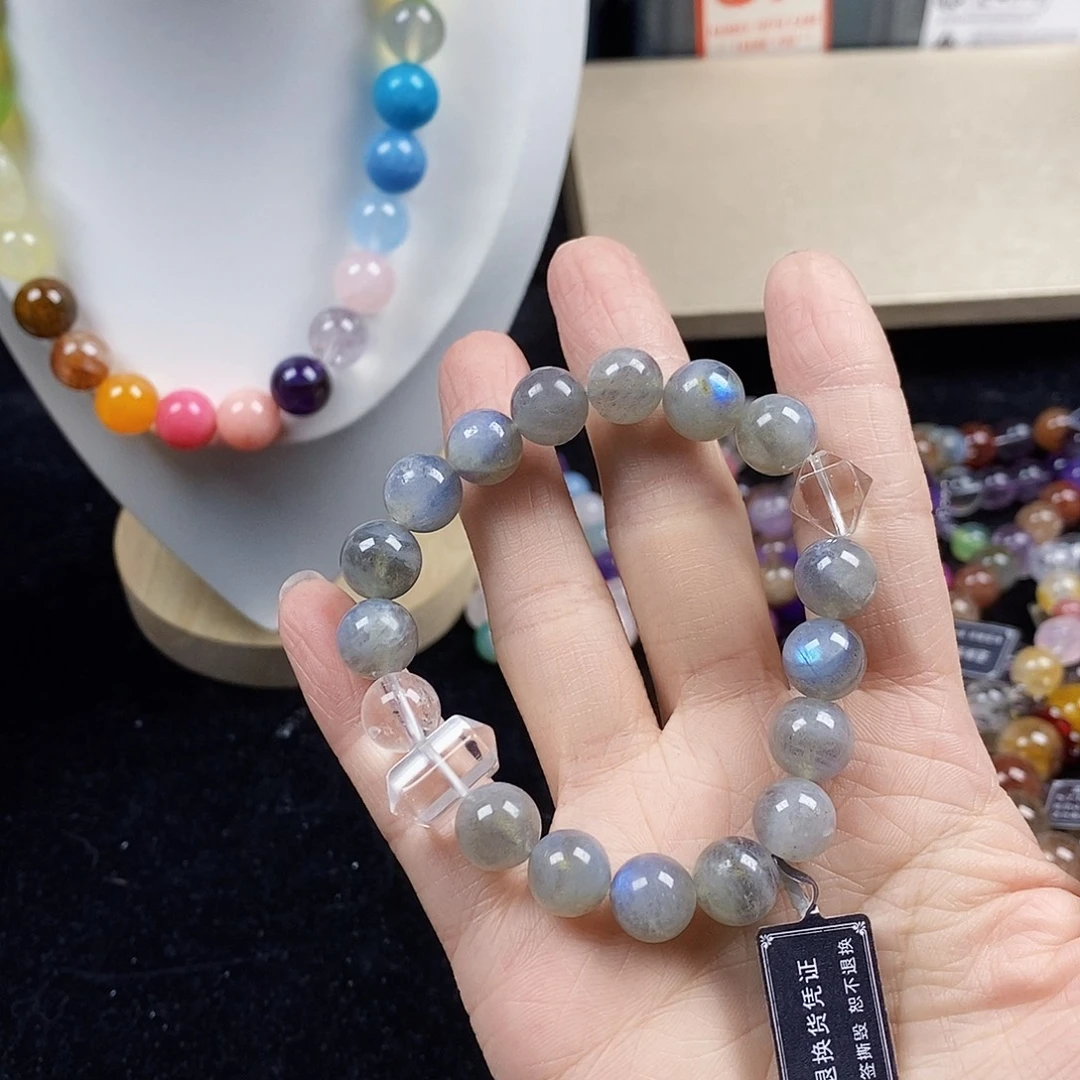 水晶银S925镶嵌手链