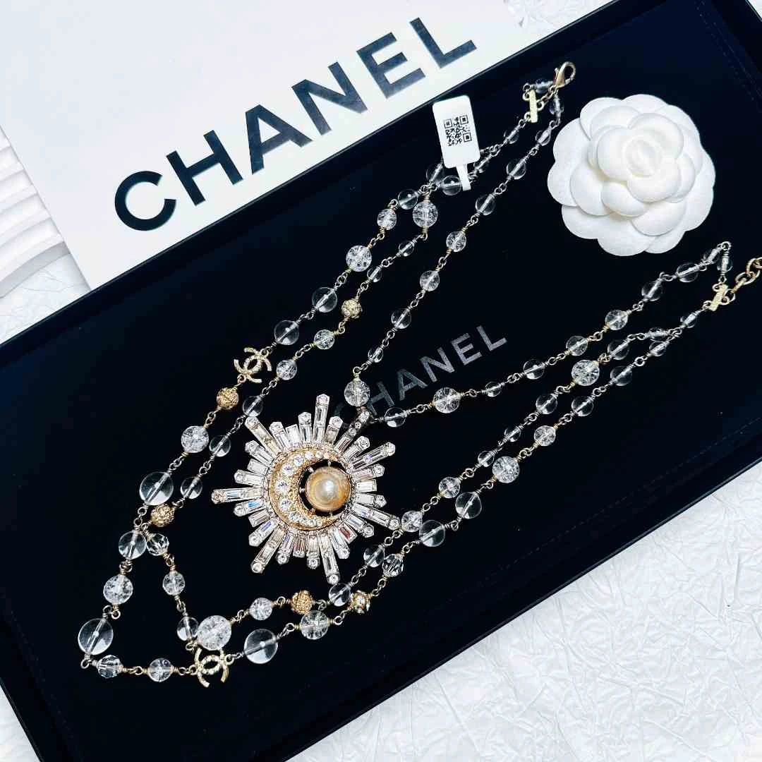 95新 Chanel/香奈儿 柚礼中古/香奈儿星月多层项链LZ502287
