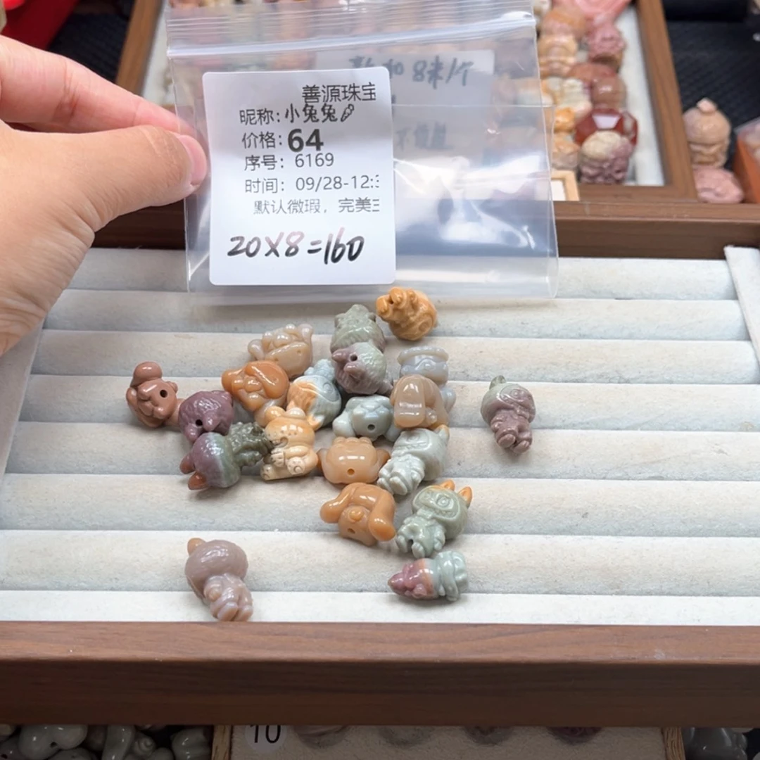 【闪购商品】未镶嵌石英质玉珠宝半成品小**?