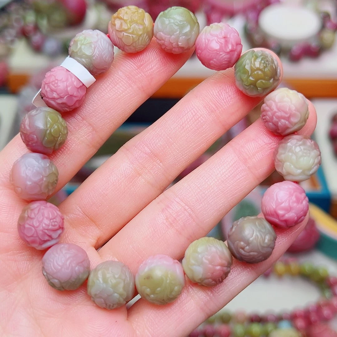 未镶嵌定制石英质玉盐源玛瑙手串?****?