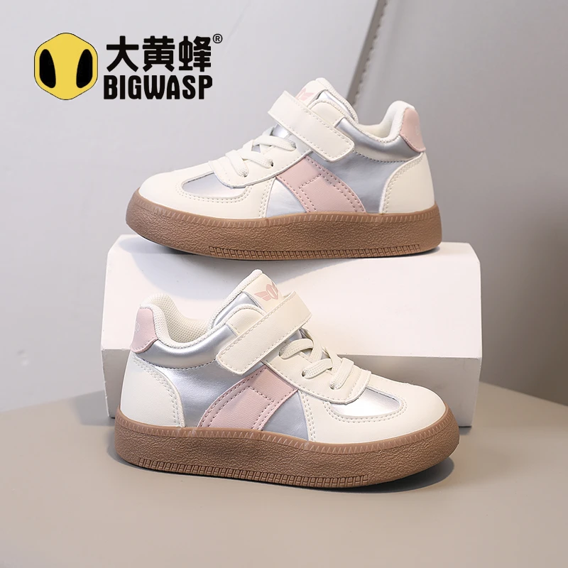 大黄蜂儿童板鞋2025秋季新款软底透气男女童鞋子运动休闲童鞋潮