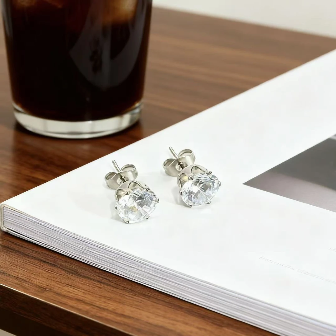 钻石精品白耳钉-lx0104-1