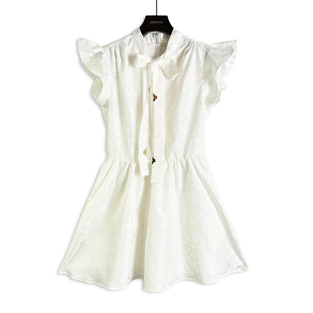 134*新款时尚夏季连衣裙复古短袖显瘦气质E001347