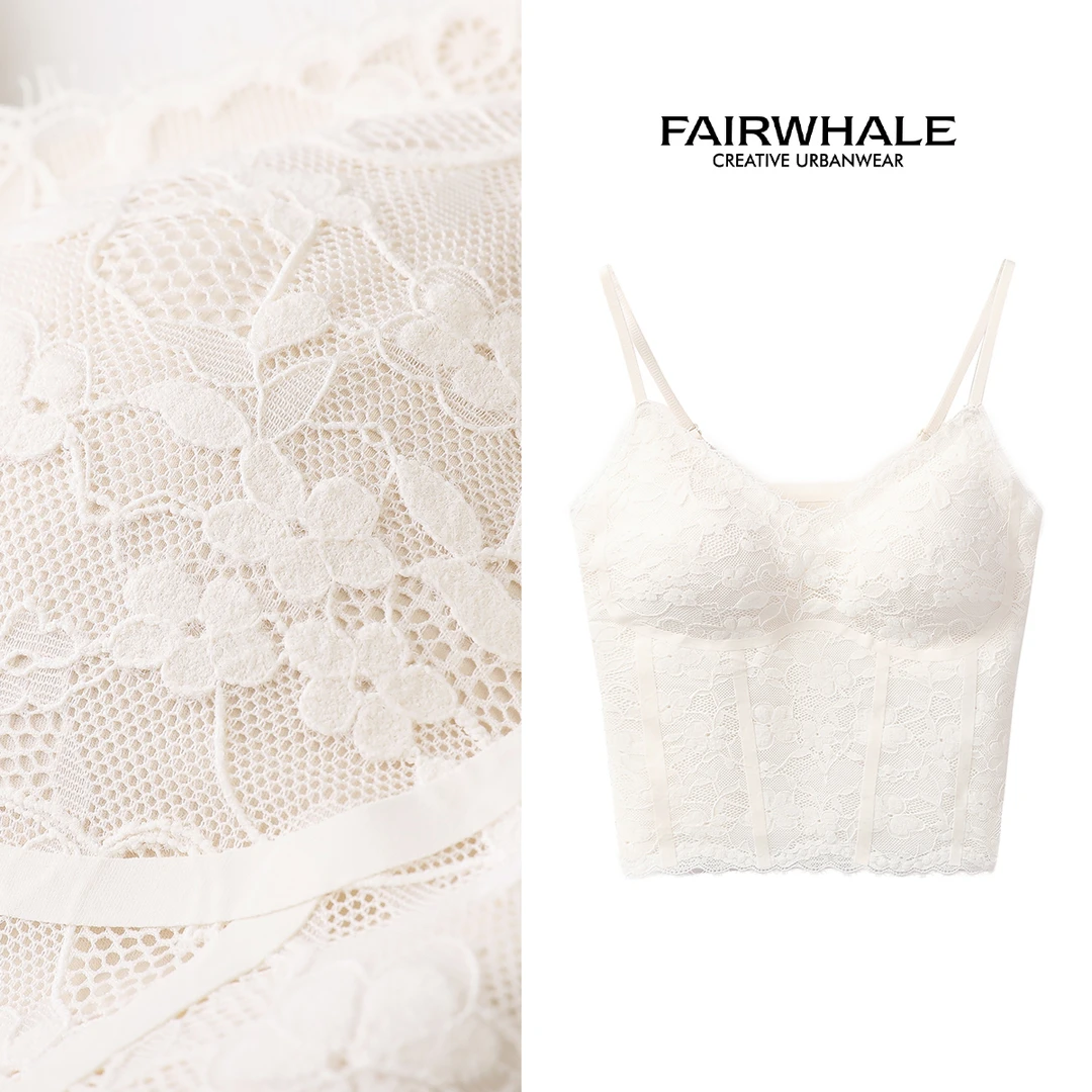 马克华菲女装春夏百搭吊带蕾丝边吊带内搭纯欲风夏季亲肤柔软 QL