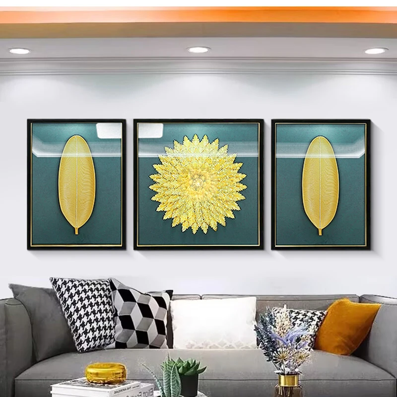 高货手工实物玄关画装饰画过道客厅沙发背景画家大业大80200