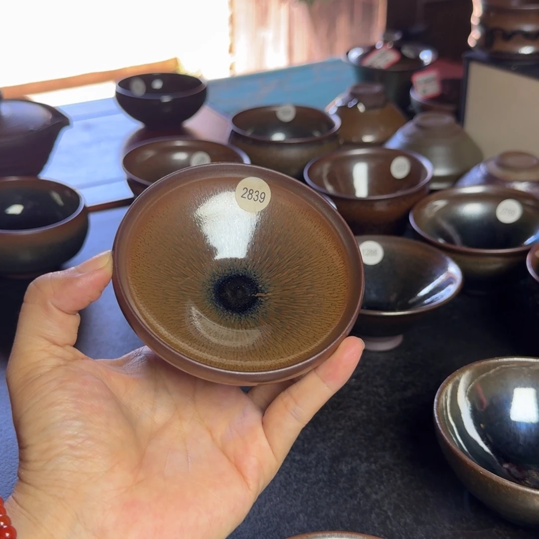 茶盏2839秋罗柴烧手工主人杯