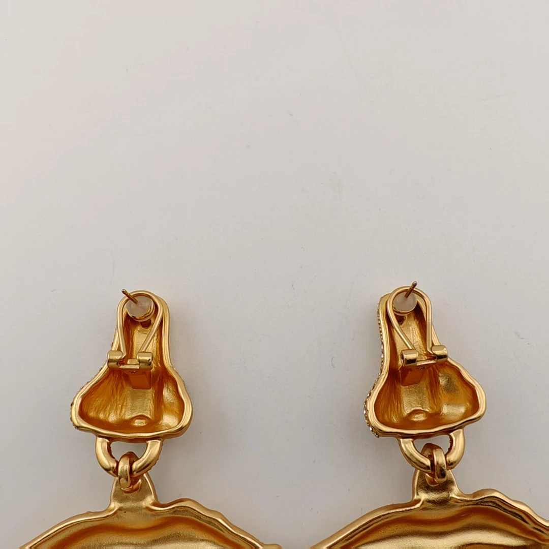 铜合金耳饰 VTGViVi饰品/中古饰品/时尚复古百搭款/E72/新款耳钉