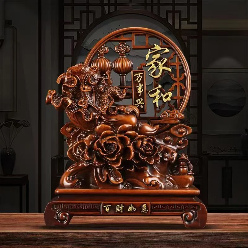 家和万事兴摆件长24高30客厅家居电视柜玄关乔迁新居开业高端送礼