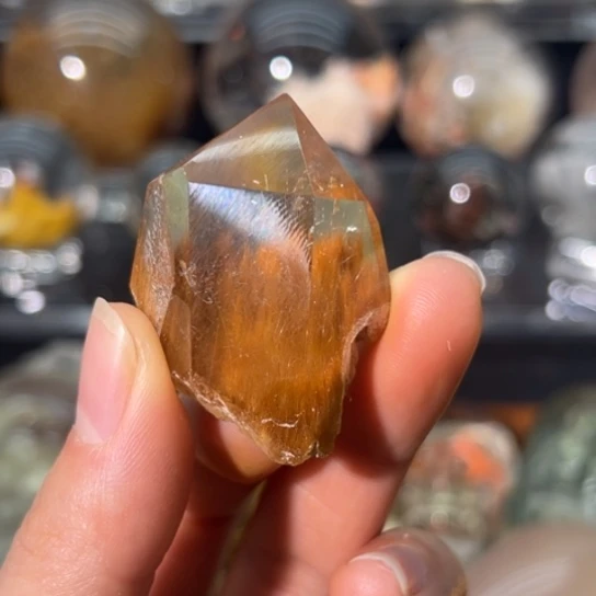 水晶珠宝半成品未镶嵌兔毛小随形