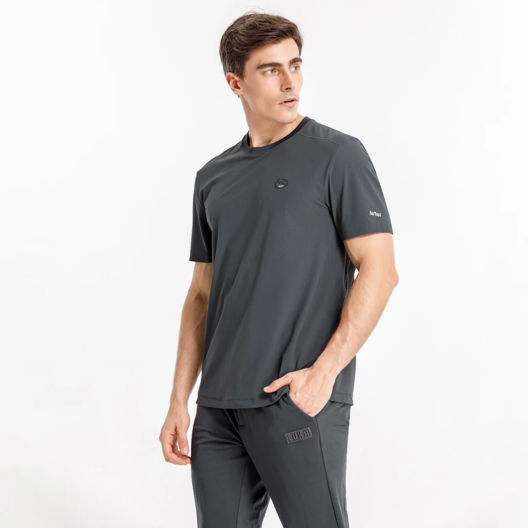 路卡迪龙-短袖男士春夏透气T恤休闲户外运动夏季111242108A