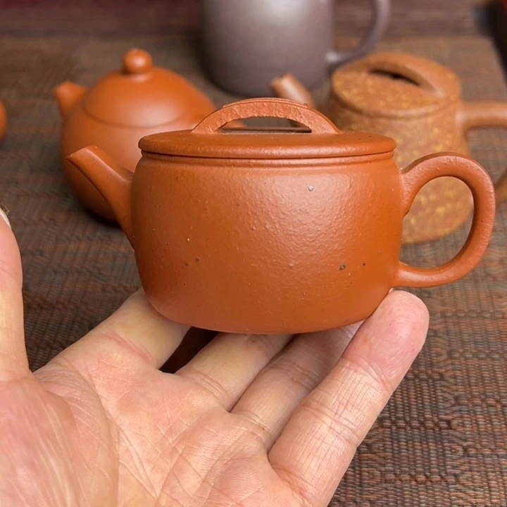 茶壶紫砂黄龙山朱泥、生砂半手工